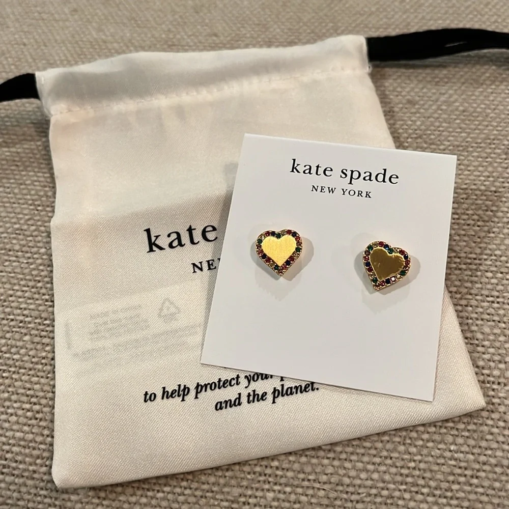 kate spade Take Heart Studs/NWT